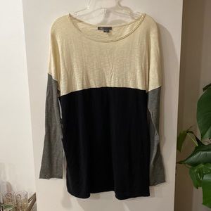 VINCE off-white grey gray black sweater M